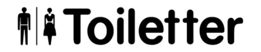 TOILETTER SKILT 160 X 40 MM