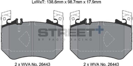 PAGID Racing T8313SP2001 Bremseklosser