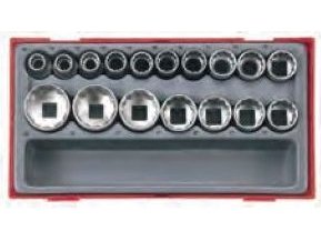 Teng Tools 1/2" Stikkontakt Stikksett med 17 deler i plastkoffert Teng Tools 1/2" Stikkontakt Stikksett med 17 deler i plastkoffert
