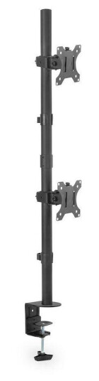 Digitus DA-90438 Vertikal Skjermstativ for 2 Monitorer 17-32" Clamp eller Grommet Mount