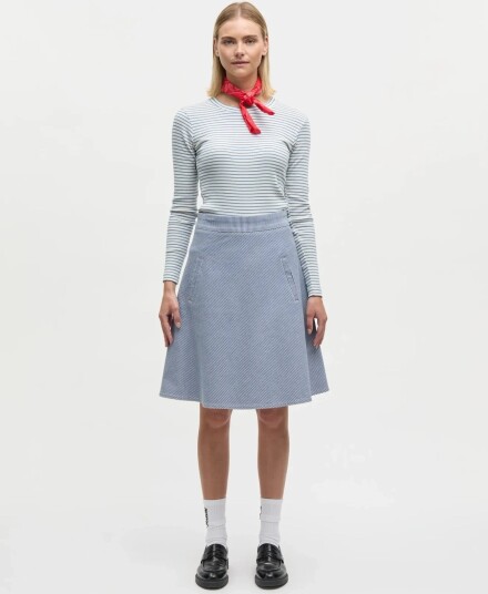 Mads Nørgaard Hickory Punk Stelly Skirt Blue 40