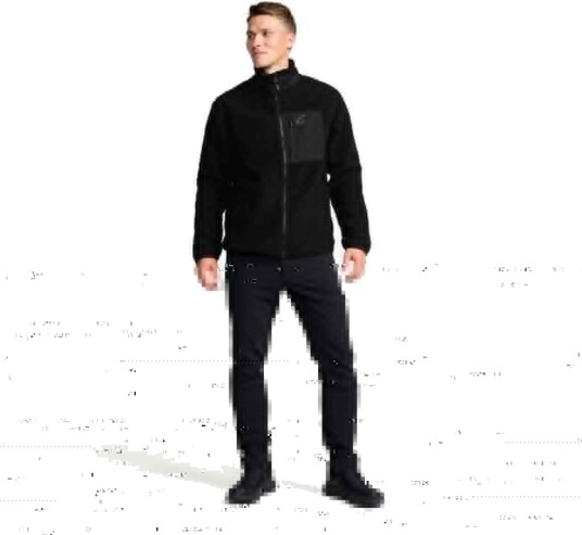Revolutionrace Herre Overdeler Fleece & midlayers High Pile Fleece Jacket Herre Black M