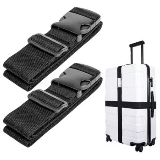 2-pack bagasjestamme bagasjebånd svart 2-pack bagasjestamme bagasjebånd svart
