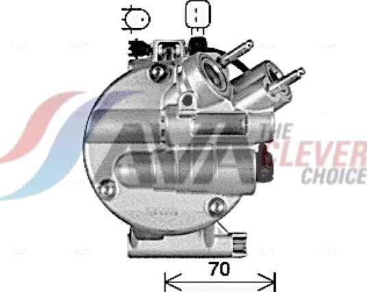 AC-kompressor AVA COOLING SYSTEMS VOAK303 AC-kompressor AVA COOLING SYSTEMS VOAK303