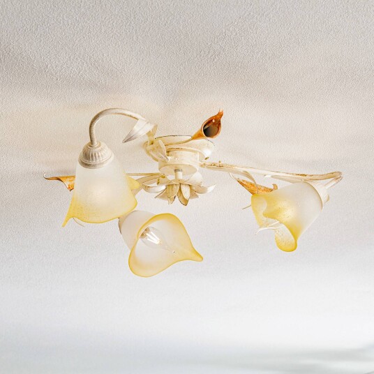 ONLI Taklampe Lucrezia 3 lyskilder elfenben ONLI Taklampe Lucrezia 3 lyskilder elfenben