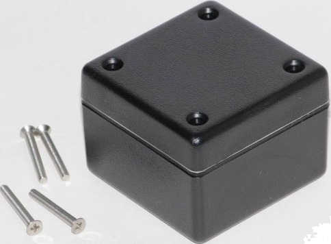 Hammond Electronics 1594AWBK 56 × 56 × 40 mm ABS Sort Kabinett