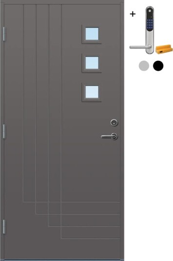 Ytterdør Bygg1 Harstad med Yale Doorman Classic Home