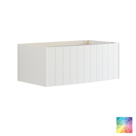 Dansani Inzo Vintage Rillet Servantskap 1 Skuff   Buet NCS Farge / 80cm