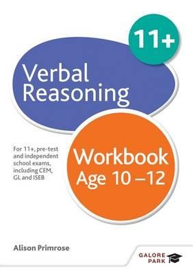 Verbal Reasoning Workbook Age 10-12 Av Alison Primrose Verbal Reasoning Workbook Age 10-12 Av Alison Primrose