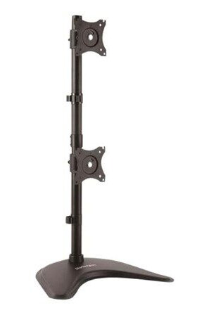 StarTech.com Vertical Dual Monitor Stand - Steel - For Monitors up to 27in