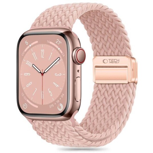 Tech Protect Nylonmagnet Reim til Apple Watch 38/40/41mm Rosa