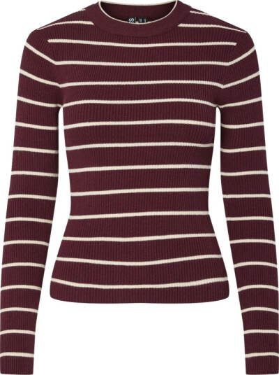 Pieces Pcmira New Ls O Neck Knit Noos Bc Burgundy XS Pieces Pcmira New Ls O Neck Knit Noos Bc Burgundy XS