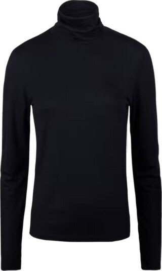 Stenströms Jesey rollneck S sort dame