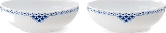 Royal Copenhagen Prinsesse Blå Oval Skål 37cl 2pk