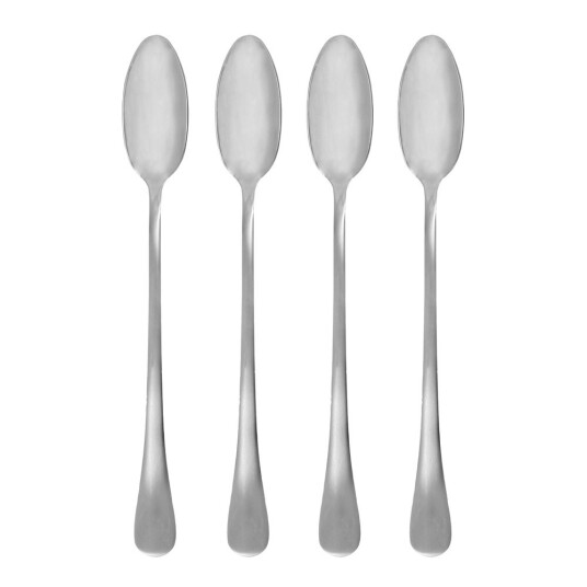 House Doctor Brush lang skje 19,5 cm 4 stk silver finish