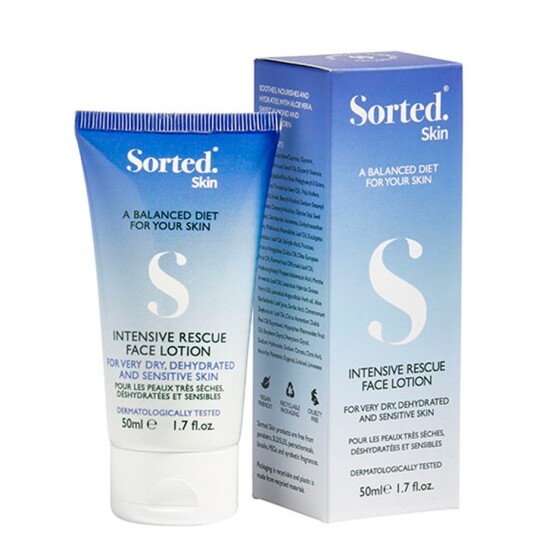 Sorted Skin Intensive Rescue Ansiktskrem for Tørr og Sensitiv Hud 50 ml