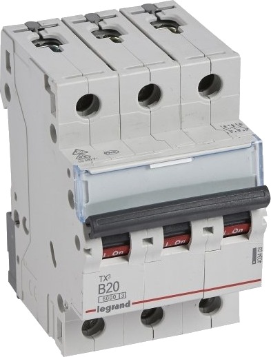 Legrand Tx3, Miniatyr-Automatsikring, Type B, Ip20, 240 - 415 V Legrand Tx3, Miniatyr-Automatsikring, Type B, Ip20, 240 - 415 V