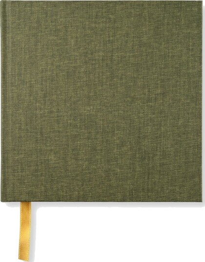 Journal Blank 185 x 185 Khaki Green Journal Blank 185 x 185 Khaki Green