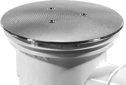 Purus deksel til dusjkaravløp Ø90 mm krom chrome 120 mm