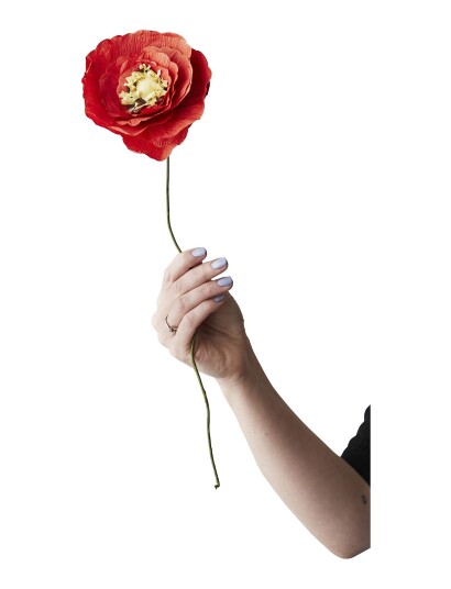 Studio About Paper Flower Red L:44CM Studio About Paper Flower Red L:44CM