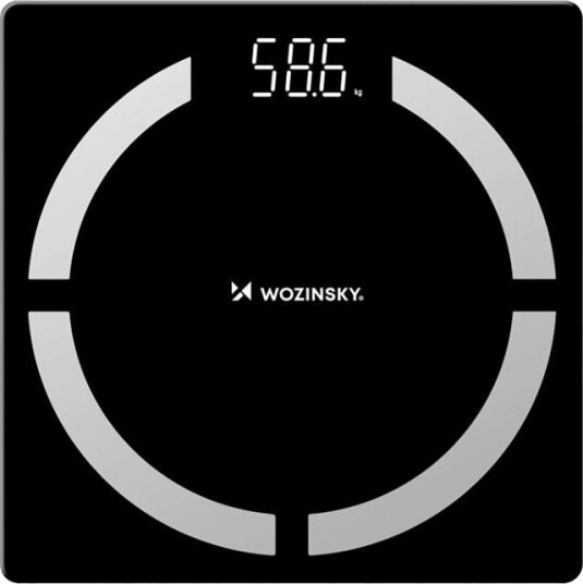 Wozinsky WIWL 30 Personvekt med Bluetooth Maks 180 kg Svart