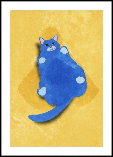 Fat Cat Poster Plakat / 50x70cm