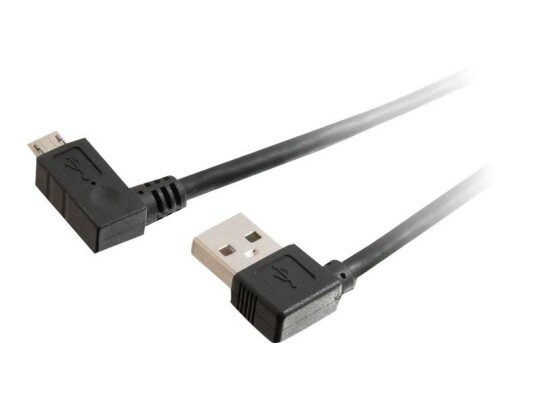 C2G USB 2.0 A Right Angle to Micro-USB B Right Angle Cable - USB-kabel - Micro-USB type B til USB - 2 m