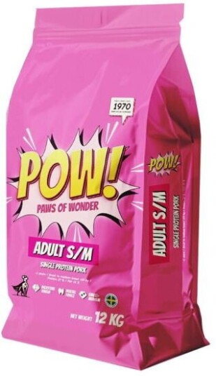 POW! Hundefôr Adult Small/Medium med Svinekjøtt 2 kg