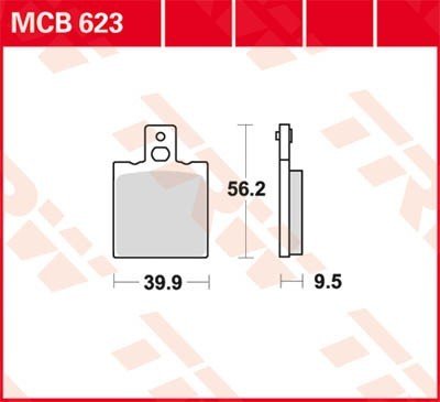 Bremseklosser TRW MCB623 Bremseklosser TRW MCB623