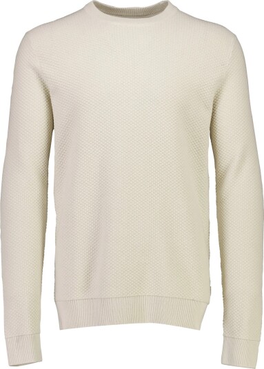Lindbergh Structure O Neck Knit   LT STONE   M