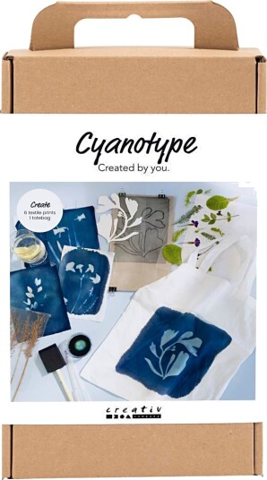 DIY Kit Cyanotrykk Tekstil blå 1 pk.