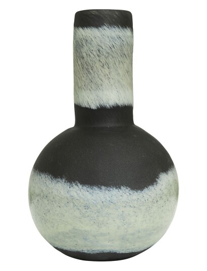 Jakobsdals Vase Ombre Patterned BLACK H18CM