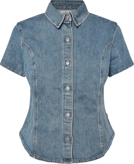 Levi"s® Ss Shaped Denim Shirt Hazy Day Blue M