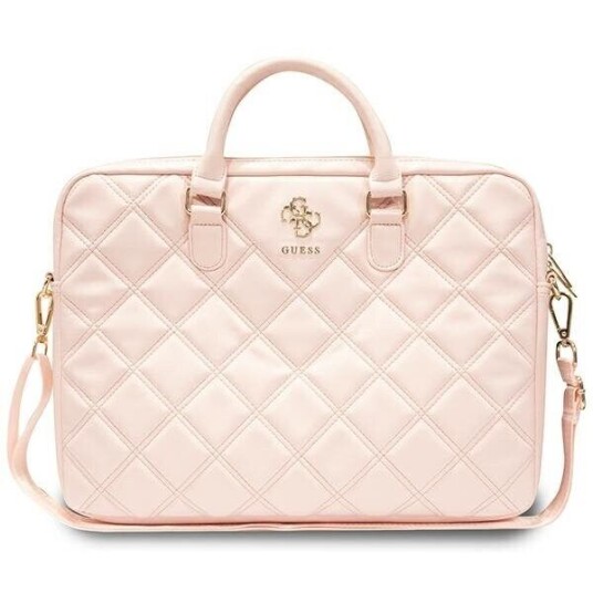 Guess Quilted 4G-veske for 1 bærbar PC - Rosa