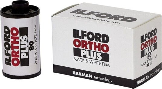 Ilford Ortho Plus Svart/hvitt Film 35mm 36 Bilder ISO 80 Ilford Ortho Plus Svart/hvitt Film 35mm 36 Bilder ISO 80