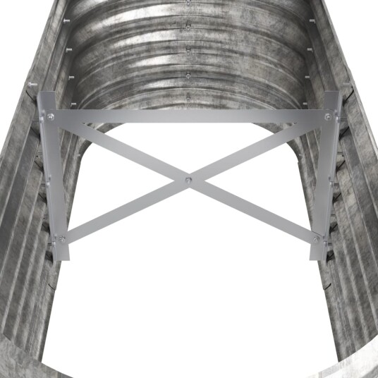 vidaXL Plantekasse pulverlakkert stål 114x40x36 cm sølv vidaXL Plantekasse pulverlakkert stål 114x40x36 cm sølv