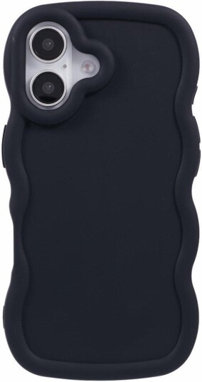 EIDERWOOD iPhone 17 Fleksibelt Plast Wavy Deksel Svart