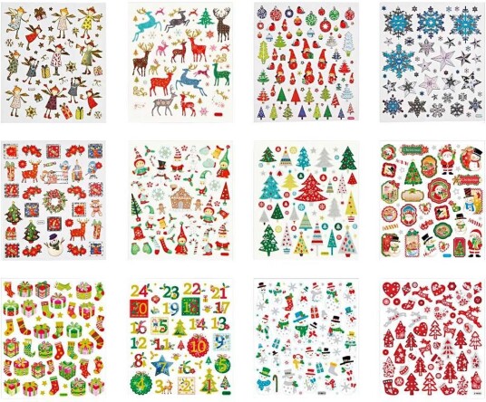 Creativ Company Sticker package Christmas 12 sheets
