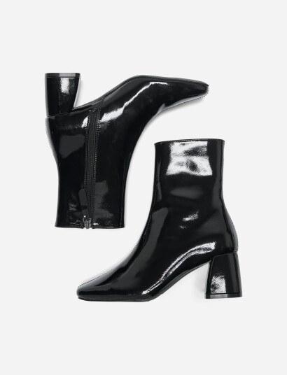 ONLY Onlbrielle 1 Pu Heeled Boot Black 37