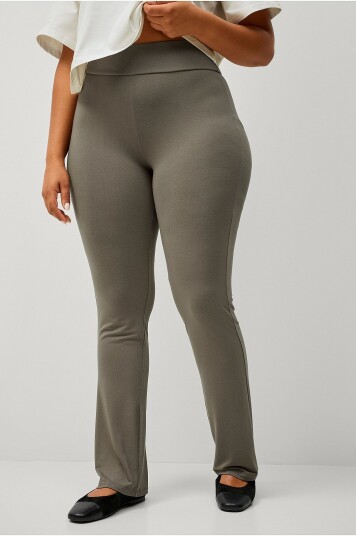 Ellos Plus collection   Bootcut Soft leggings   Brun