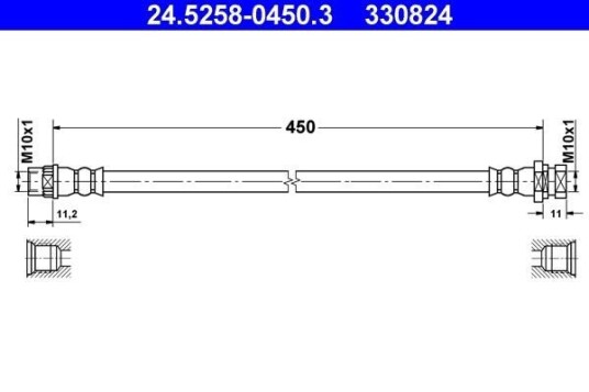 Bremseslange ATE 24.5258-0450.3