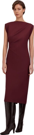 Herno Woven dress IT 42 rød dame