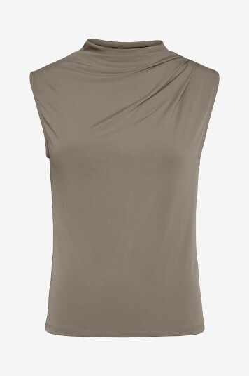 pieces Topp pcMadison SL Draped Top Jrs Grå pieces Topp pcMadison SL Draped Top Jrs Grå