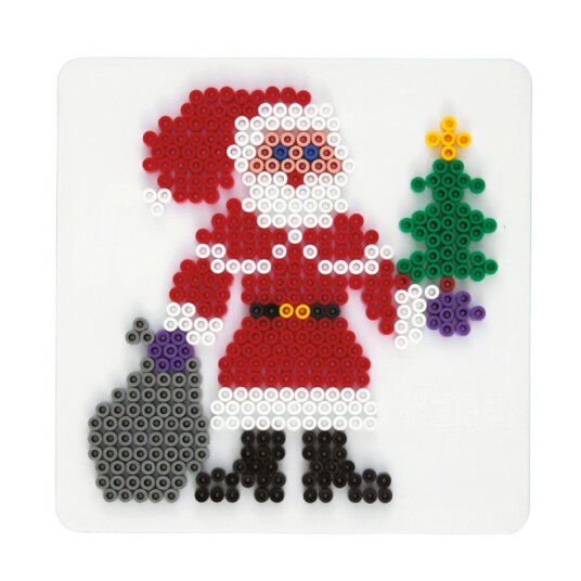 Hama Ironing Beads Pegboard-Santa Claus