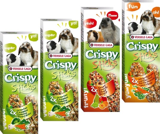 Versele-Laga Crispy Sticks Herbivores Mixed Pack 4x2 Sticks 440g