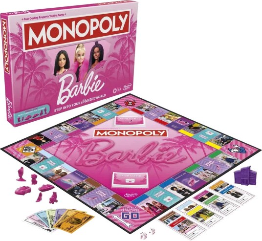 Hasbro Monopoly Barbie Edition Brettspill – 2-6 Spillere 8+ År – Engelsk