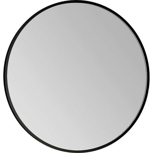 Dansani Moon rammespeil, Ø90 cm, svart Dansani Moon rammespeil, Ø90 cm, svart