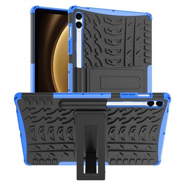 Samsung Galaxy Tab S9 FE+ Anti-Slip Hybrid-deksel med Stativ Blå / Svart