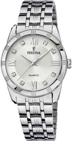 Festina Dameklokke F16940 A Sølvfarget/Stål Ø33 mm Festina Dameklokke F16940 A Sølvfarget/Stål Ø33 mm