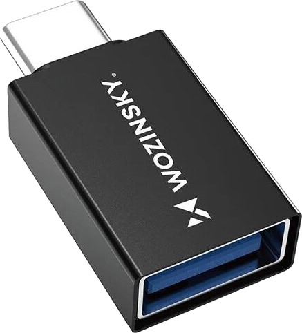 Wozinsky W10GY1S USB C USB A 10Gbps Adapter svart Wozinsky W10GY1S USB C USB A 10Gbps Adapter svart
